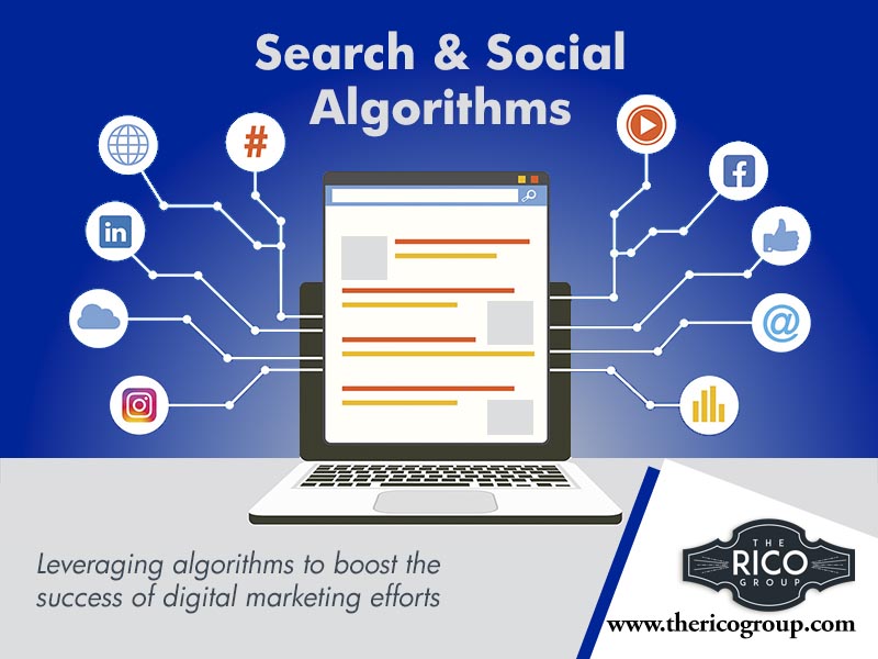 How can industrial manufacturers leverage search and social algorithms to boost the success of digital marketing efforts?